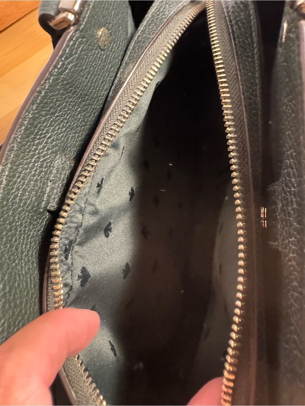 Kate Spade New York Leila Medium Triple Compartment Satchel Emerald Green - Picture 7 of 16